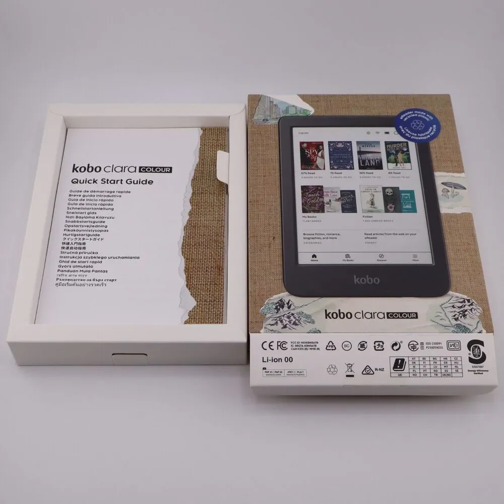 BOX & MANUAL ONLY / NO DEVICE INCLUDED - Kobo Clara Colour eReader Display Box
